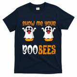 Show Me Your Boo Bees Matching Couples Halloween Costume Cute Gift T-Shirt - Navy Blue
