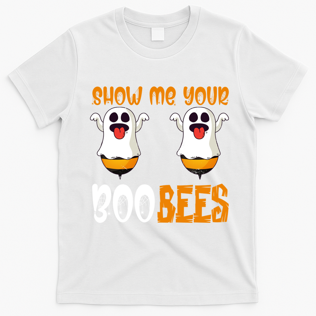 Show Me Your Boo Bees Matching Couples Halloween Costume Cute Gift T-Shirt - White