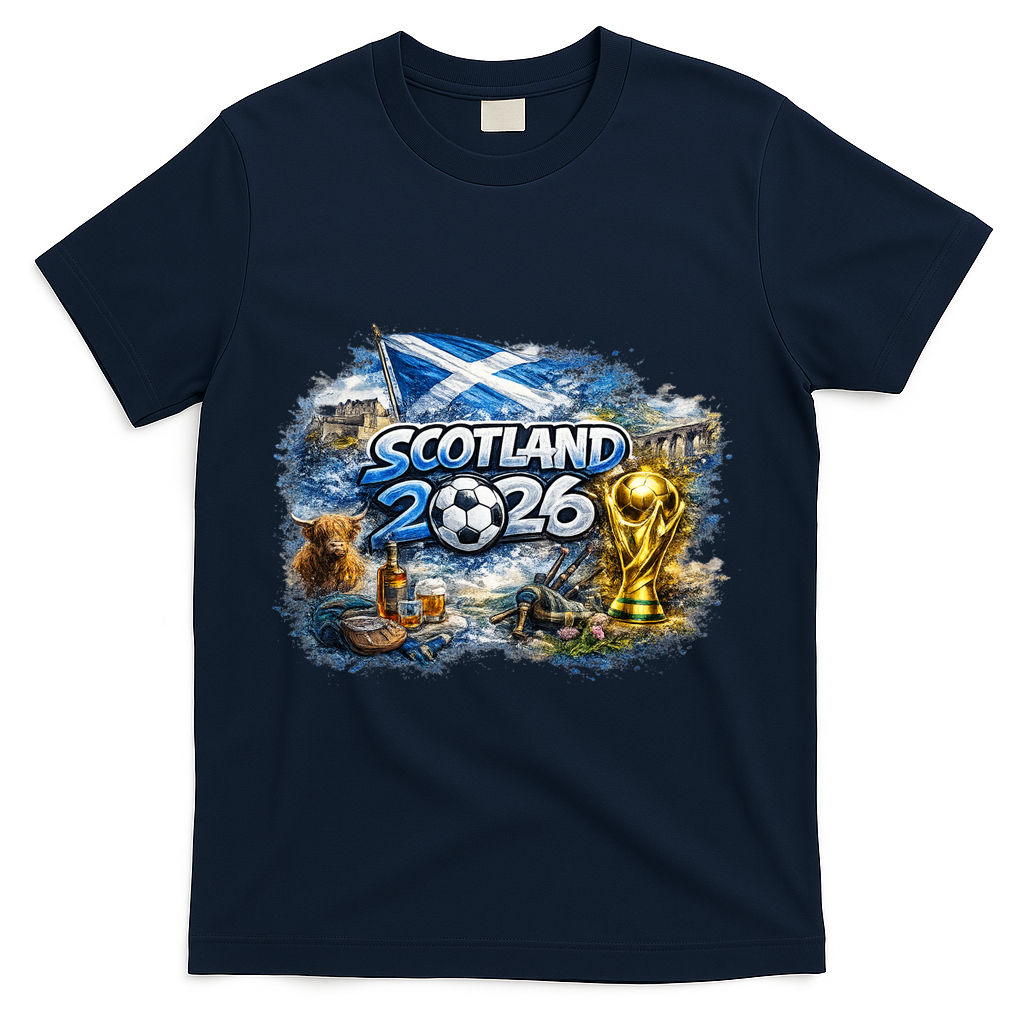 SCOTLAND North America Soccer Tournament 2026 T-Shirt - Navy