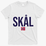 Skal Norwegian Phrase Saying Gift Cheers In Norway T-Shirt - White