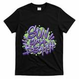 Sun Of A Beach Graffiti Summer T-Shirt - Black