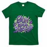 Sun Of A Beach Graffiti Summer T-Shirt - Green