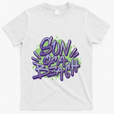 Sun Of A Beach Graffiti Summer T-Shirt - White