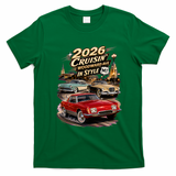 Studebaker Originals Cruise Woodward 2026 T-Shirt - Irish Green