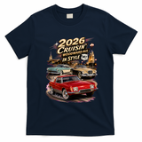 Studebaker Originals Cruise Woodward 2026 T-Shirt - Navy Blue