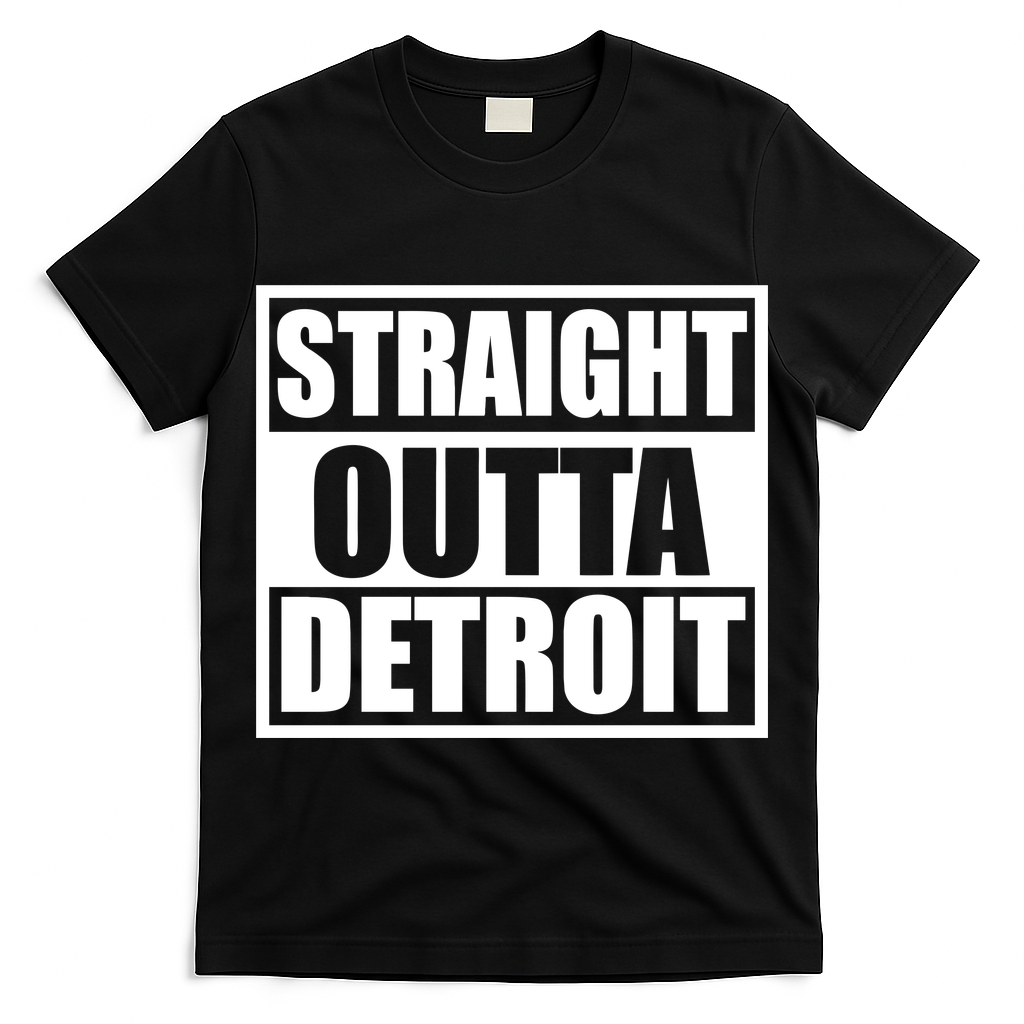 Striaght Outta Detroit Michigan T-Shirt