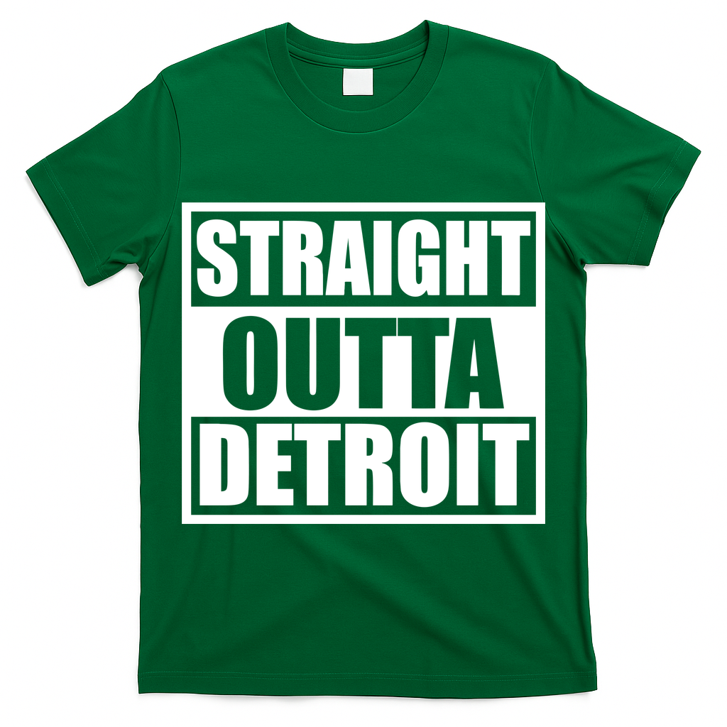 Striaght Outta Detroit Michigan T-Shirt