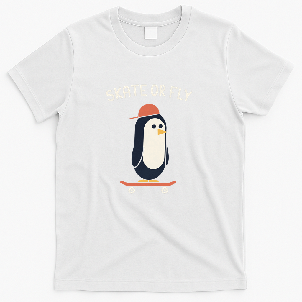 Skate Or Fly - White