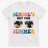 Schools Out For Summer Hippie T-Shirt - White