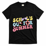 Schools Out For Summer Graduation Students Teacher Vacation. T-Shirt - Black