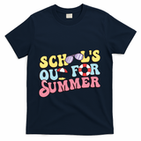 Schools Out For Summer Graduation Students Teacher Vacation. T-Shirt - Navy