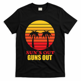 Sun's Out Guns Out Summer Party T-Shirt - Black