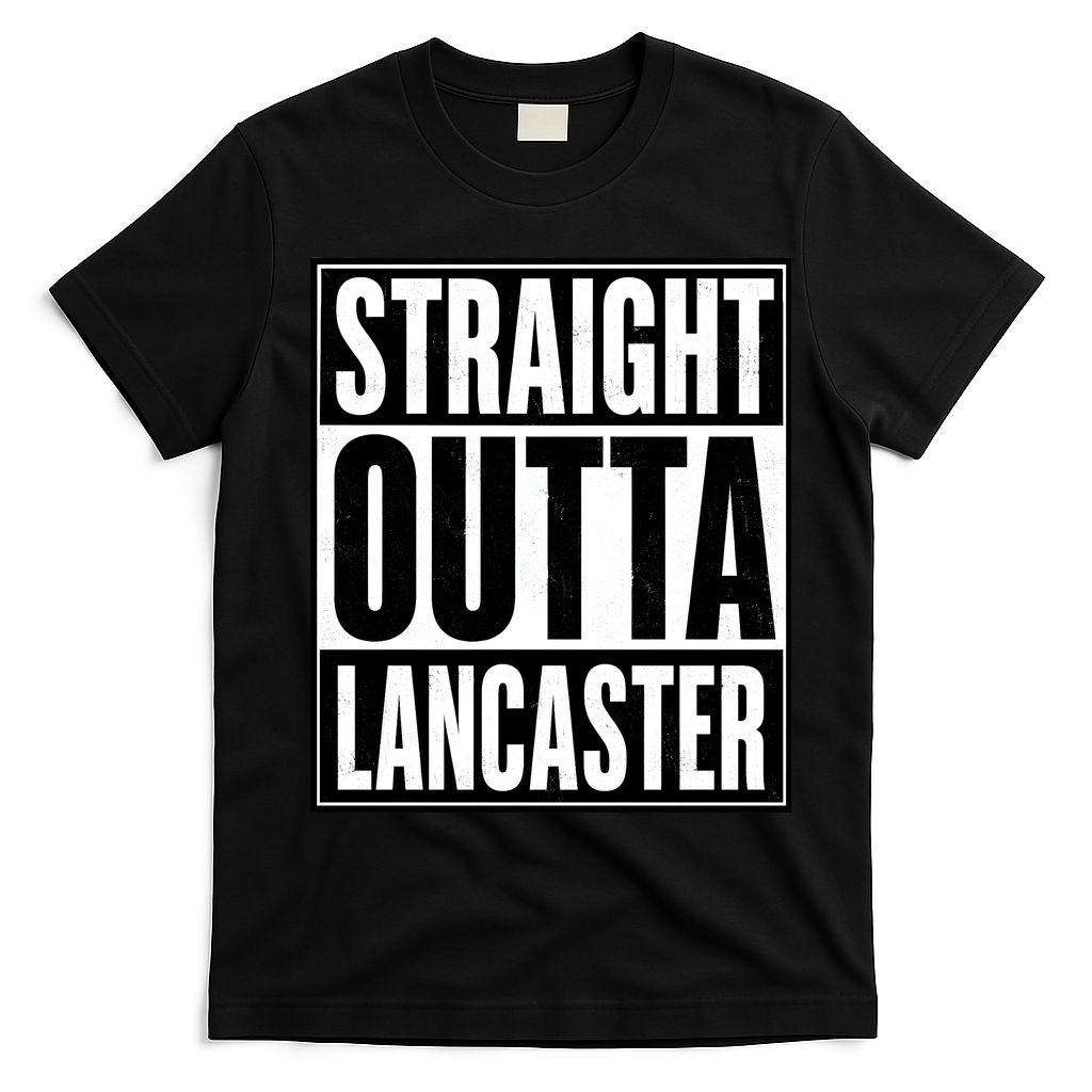 Straight Outta Lancaster T-Shirt - Black