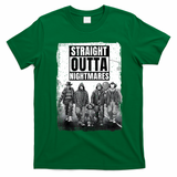 Straight Outta Nightmares Horror Halloween Scary T-Shirt - Irish Green