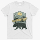 Save Our National Parks Resist Bear Anti Trump T-Shirt - White
