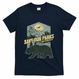 Save Our National Parks Resist Bear Anti Trump Alt Us Parks Gift T-Shirt - Navy