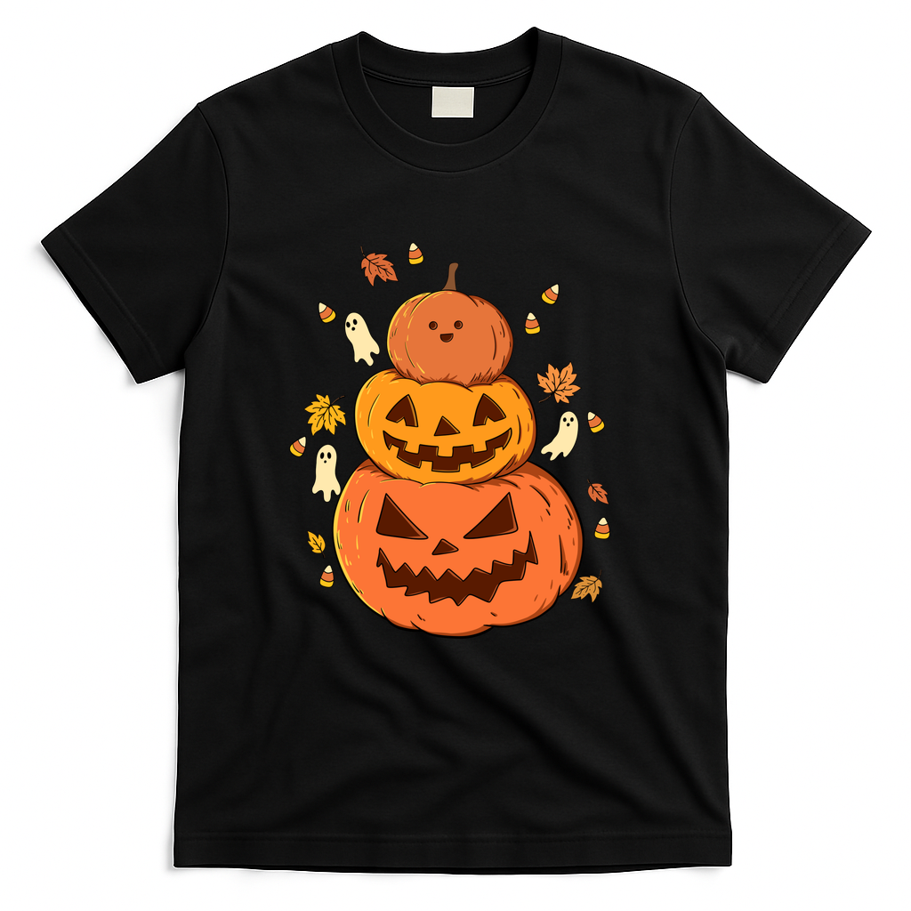 Stack of Pumpkins - Black