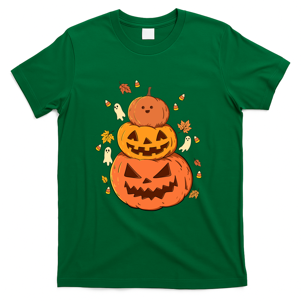 Stack of Pumpkins - Green