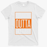 Straight Outta Preschool Pre School Graduation Funny Cool T-Shirt - White