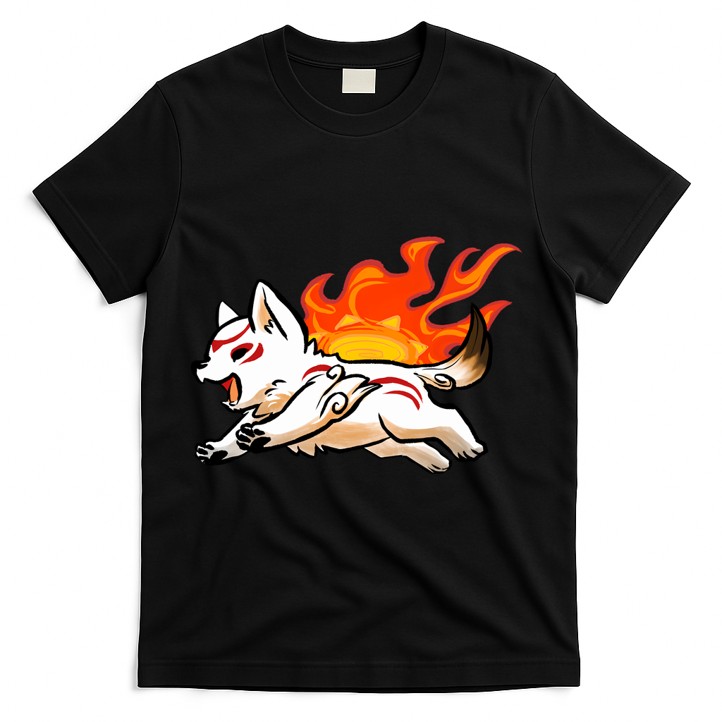 Summer Okami T-Shirt - Black