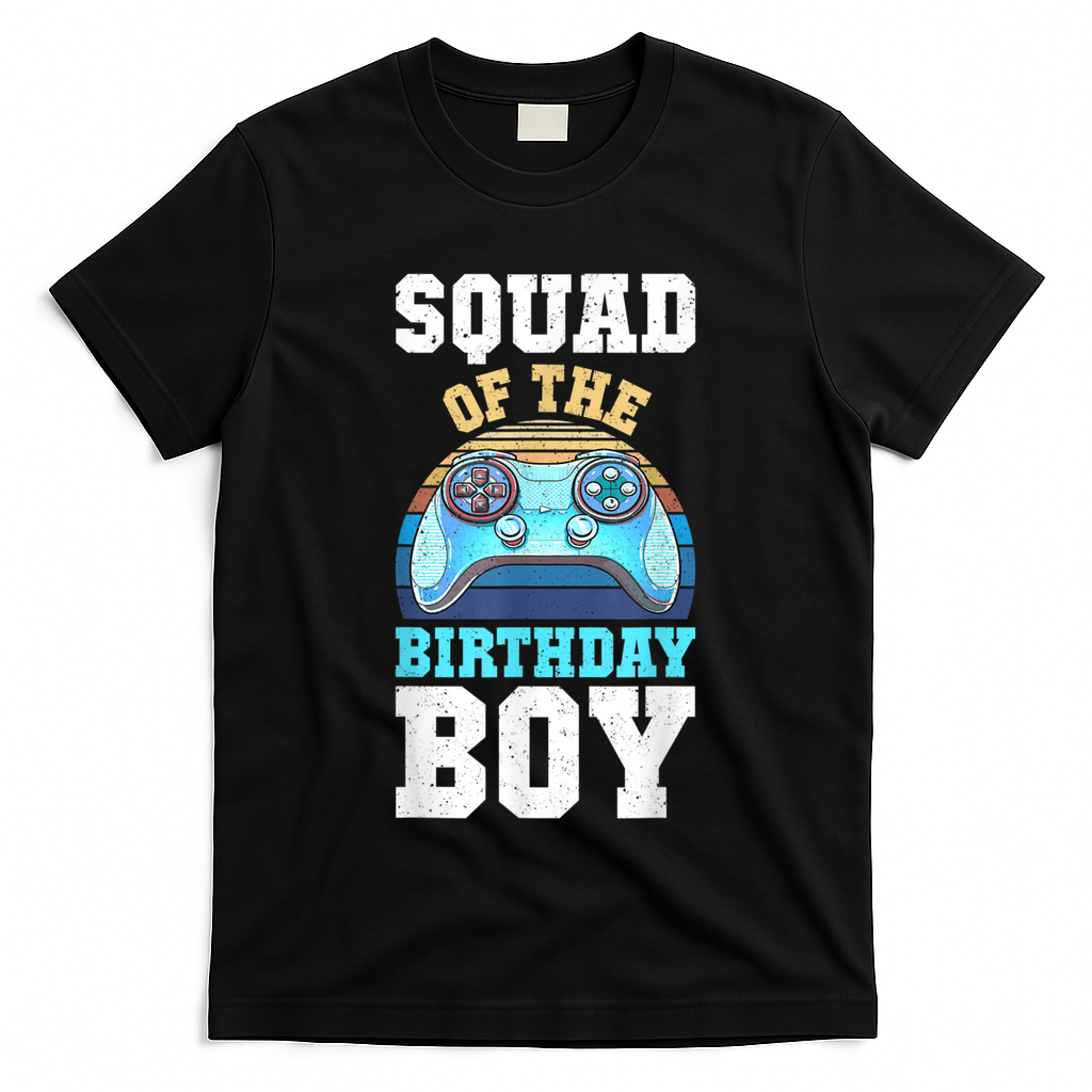 Squad Of The Birthday Boy Matching Video Gamer Birthday T-Shirt