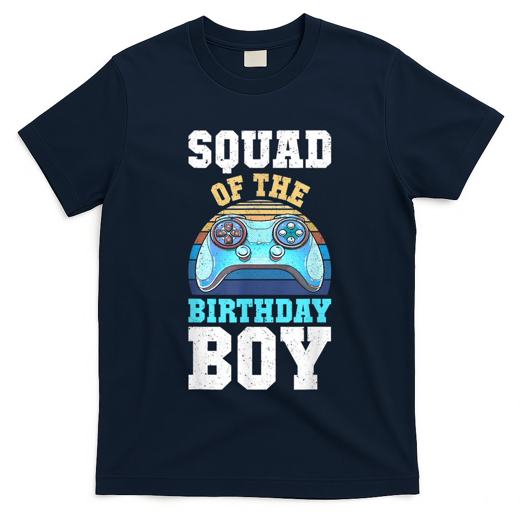 Squad Of The Birthday Boy Matching Video Gamer Birthday T-Shirt