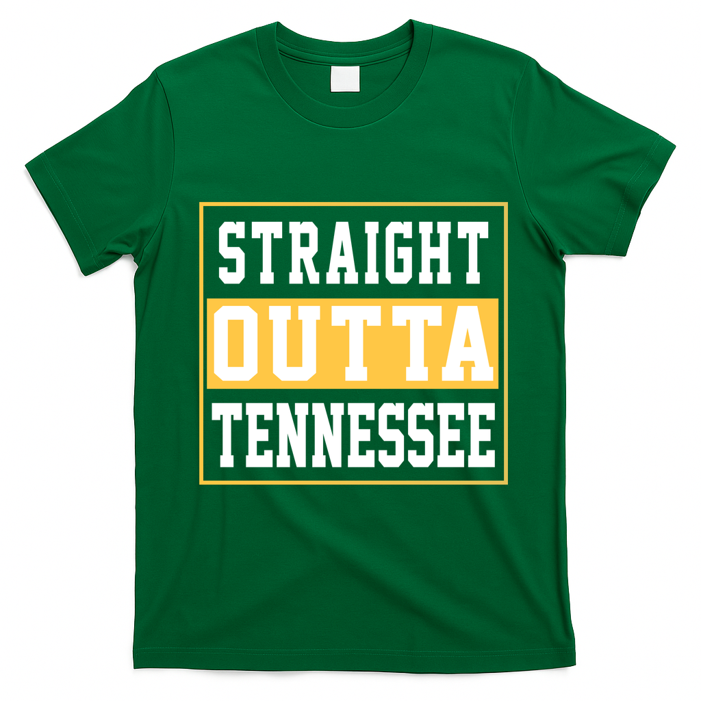 Straight Outta Tennessee T-Shirt - Irish Green
