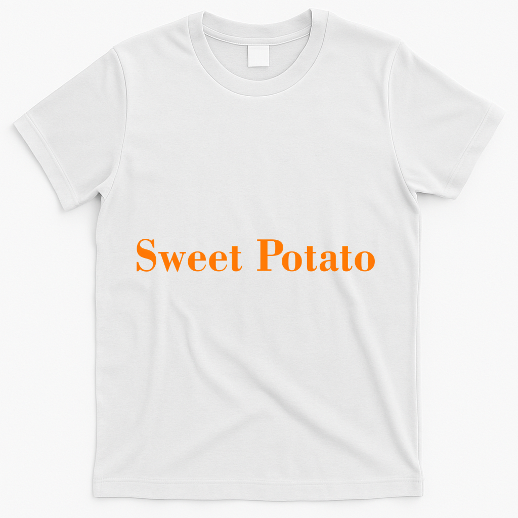 Sweet Potato And Kind Of Rude Potato Matching Thanksgiving T-Shirt - White