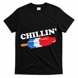 Summer Popsicle Chillin Funny Bomb Retro 80s Pop Gift T-Shirt - Black