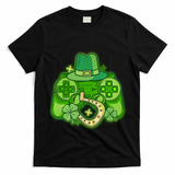 St Patricks Day Lucky Video Game Controller T-Shirt