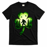 St Patricks Day Bigfoot Sasquatch Irish Clover Shamrock T-Shirt