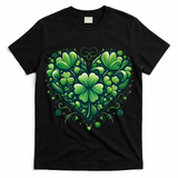 St Patrick's Day Shamrock Clover Heart T-Shirt