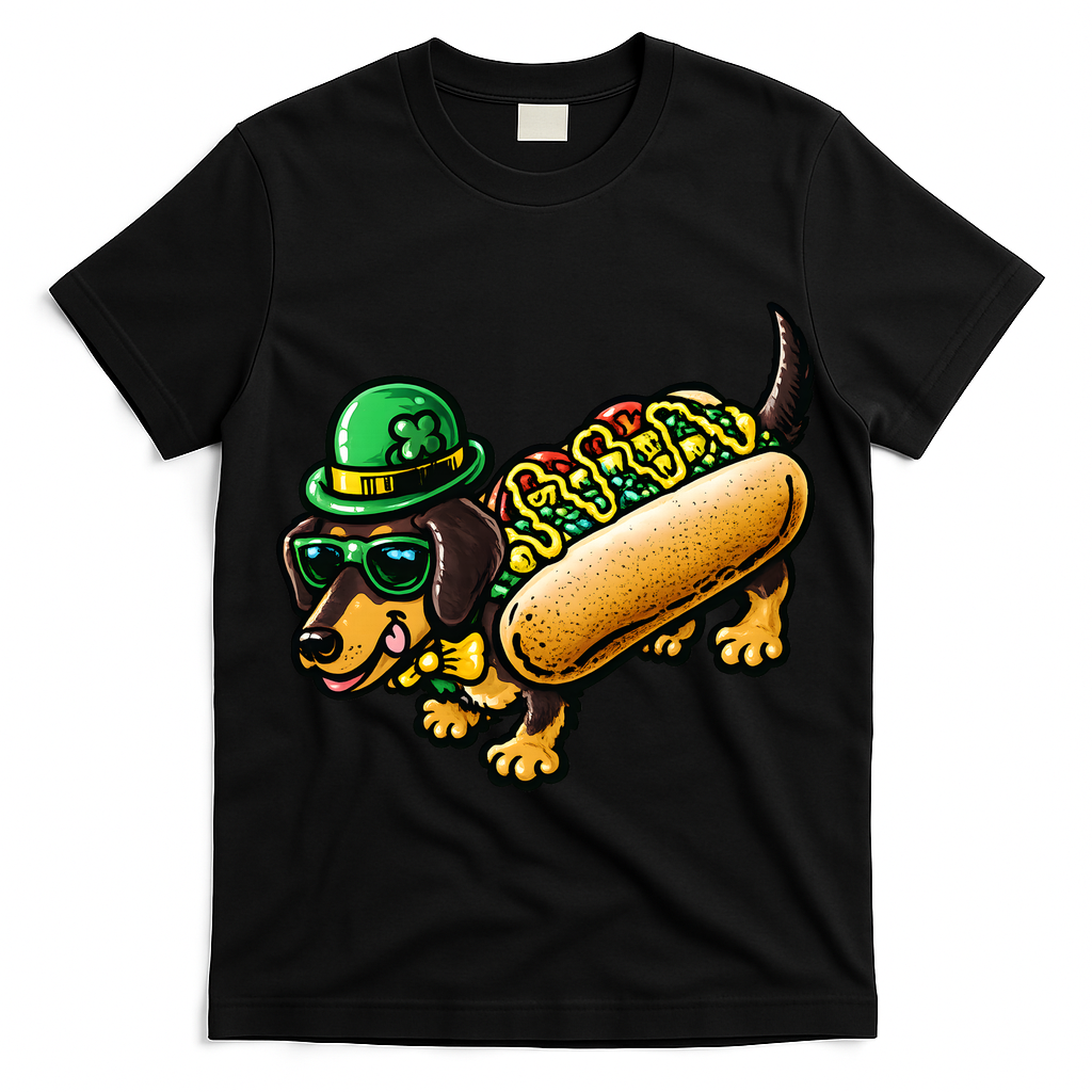 St Patricks Day Chicago Irish Dog Funny Cute T-Shirt