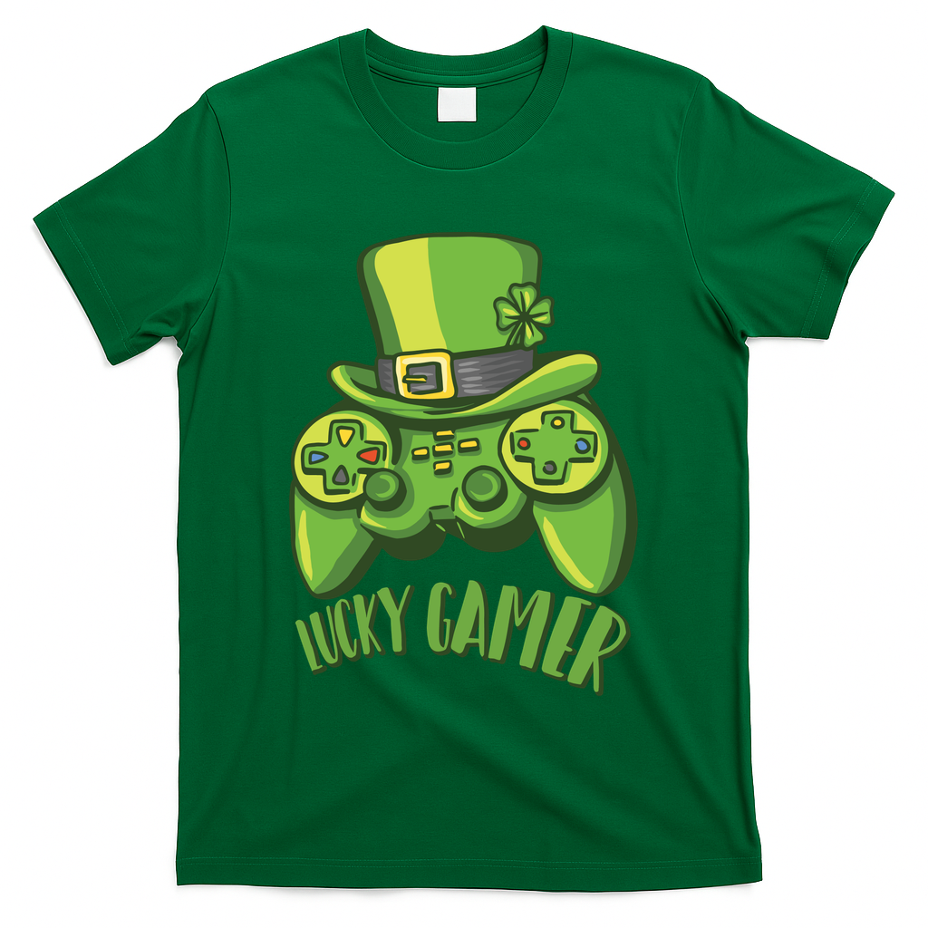 St Patricks Day Lucky Gamer T-Shirt