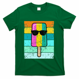 Summer Popsicle Funny Ice Cream Beach Pool Party T-Shirt - Green