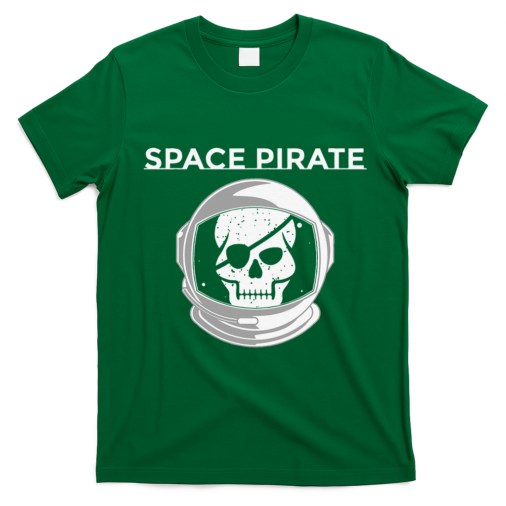 Space Pirate Halloween Costume For Pirate Astronaut Fan T-Shirt - Irish Green
