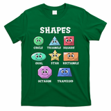 Shapes Pre K Kindergarten Teacher Back To School Gift T-Shirt - Green