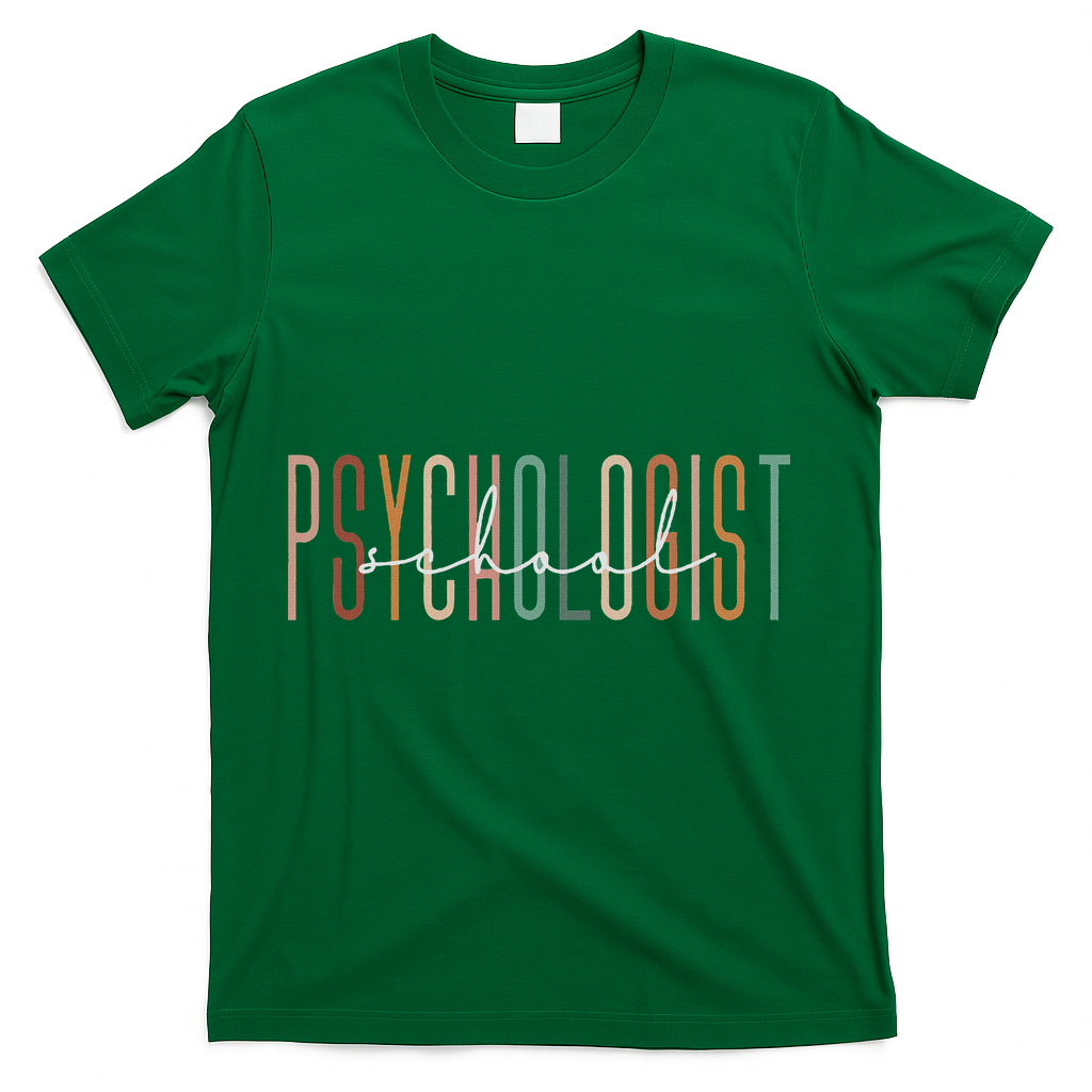 School Psychologist Psychology Teahcher Appreciation T-Shirt - Green