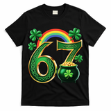 Shamrock Rainbow 67 St Patrick?? Day 6-7 Meme T-Shirt