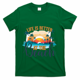 Summer Retro Beach Vibes Graphic T-Shirt - Green