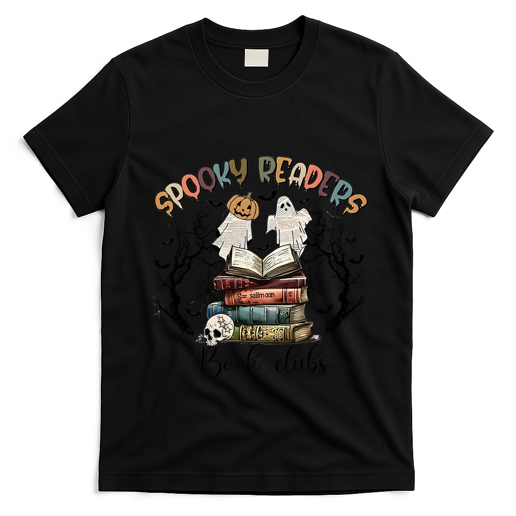 Spooky Readers Book Clubs T-Shirt - Black