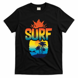 Pineapple Summer Surf T-Shirt - Black