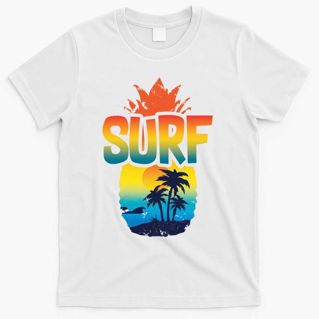 Pineapple Summer Surf T-Shirt - White