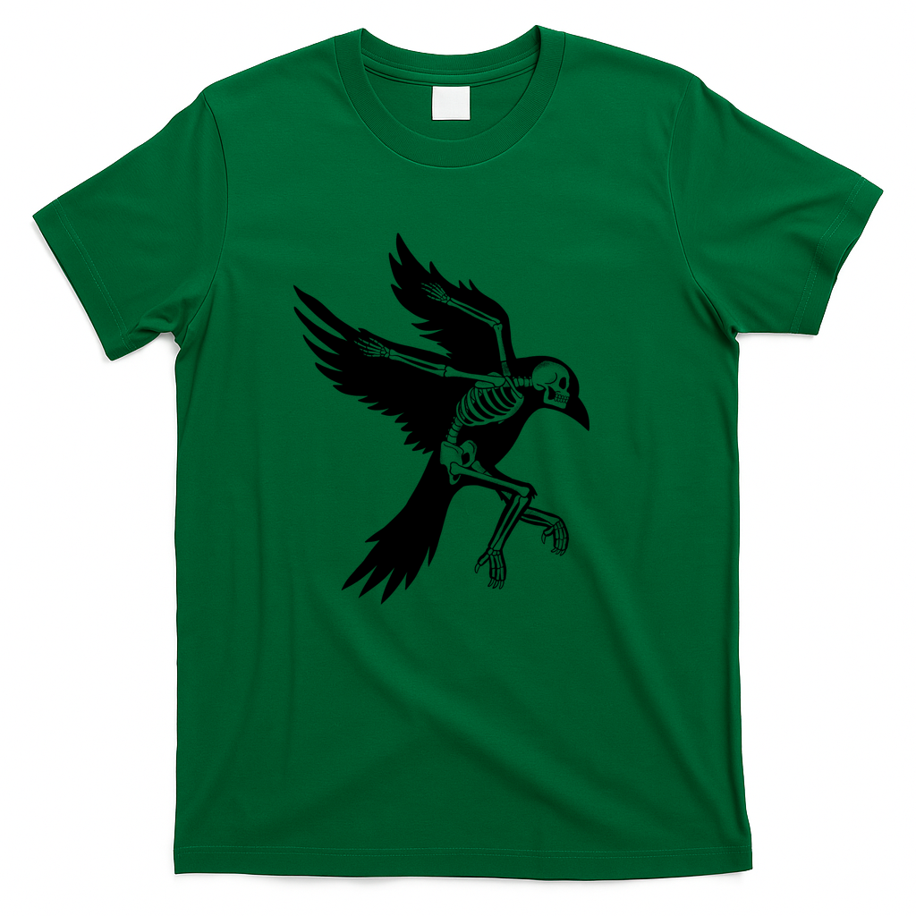 Skeleton Raven - Green