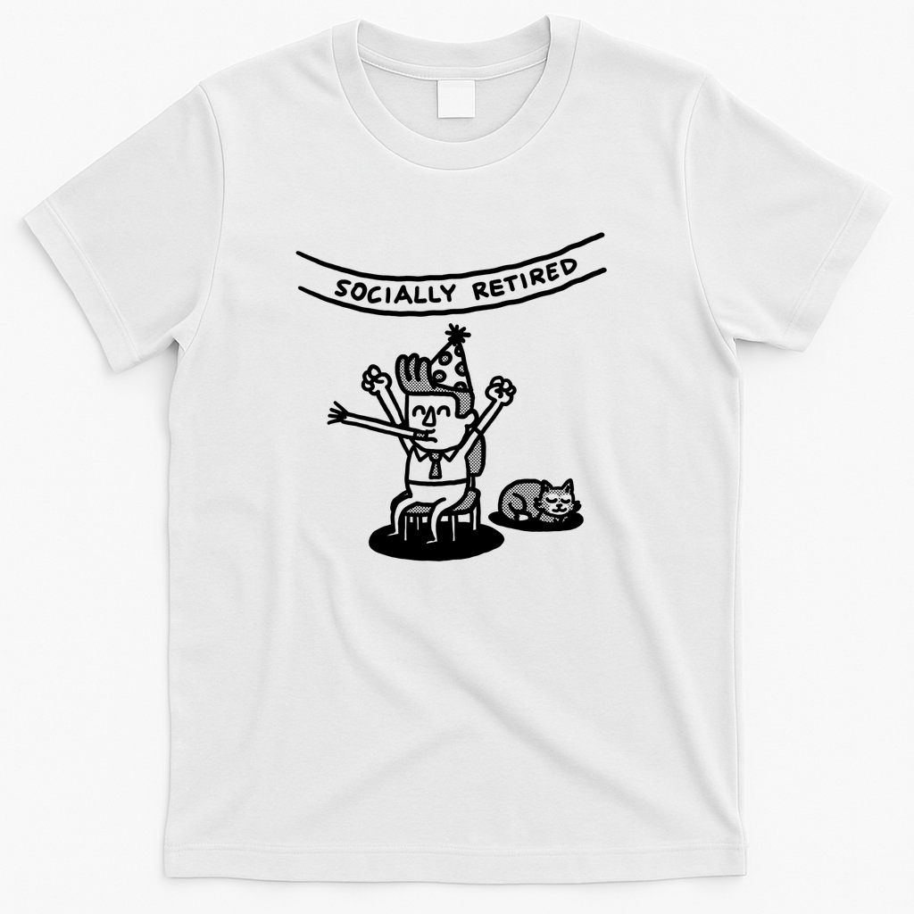 Socially retired - White
