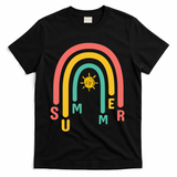 Summer Rainbow Sunshine Cute T-Shirt - Black
