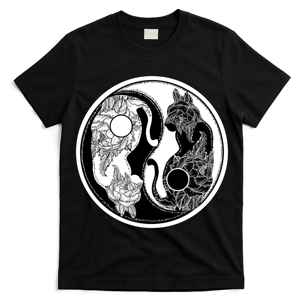 Yin-Yang Cats T-Shirt