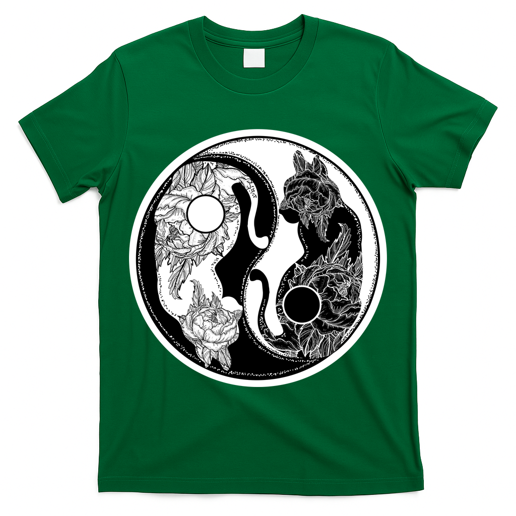 Yin-Yang Cats T-Shirt