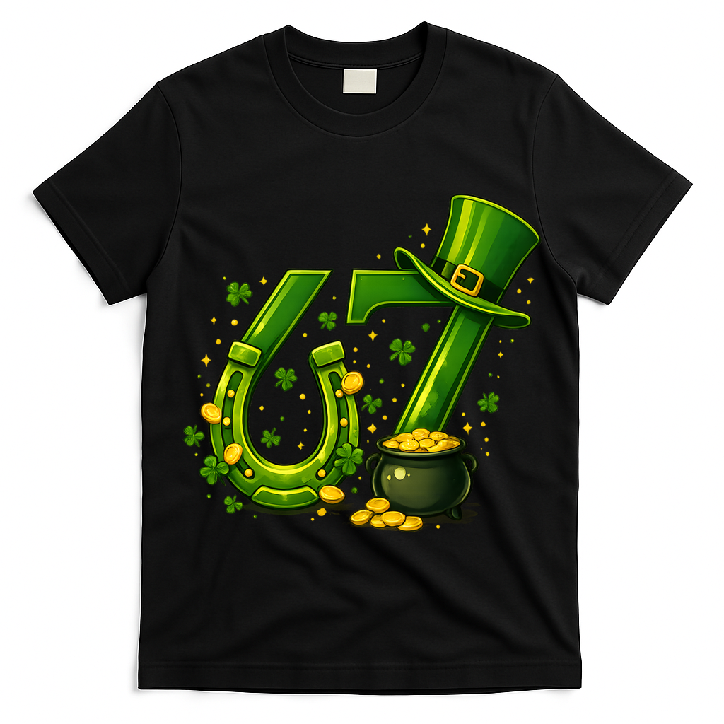 Six Seven 67 St Patricks Day Funny Saint Paddy's 6-7 T-Shirt
