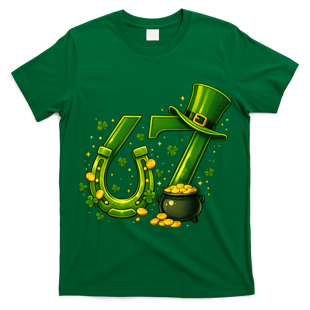 Six Seven 67 St Patricks Day Funny Saint Paddy's 6-7 T-Shirt